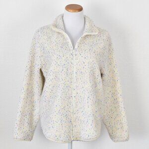 J. Crew Flecked Sherpa Fleece Zip Up Jacket NEW - S
